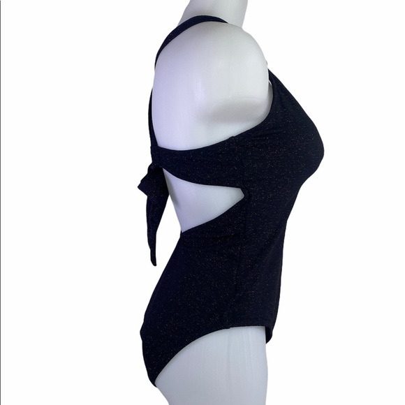 JESSICA Simpson Black Shimmering 1 Piece Swimsuit - Picture 5 of 16